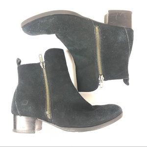 Born Landa Suede Ankle Boots Black 7.5